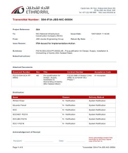 Etihad Rail - Jacobs Engineering - NPC (Trojan)